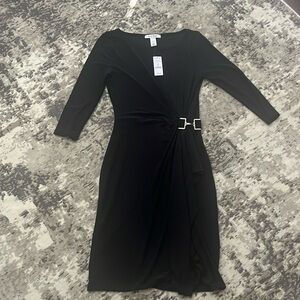 Black dress long sleeve XS